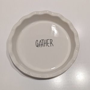 Blue Harbor Gather Pie Plate, White Round 10" Ceramic (Original Box)